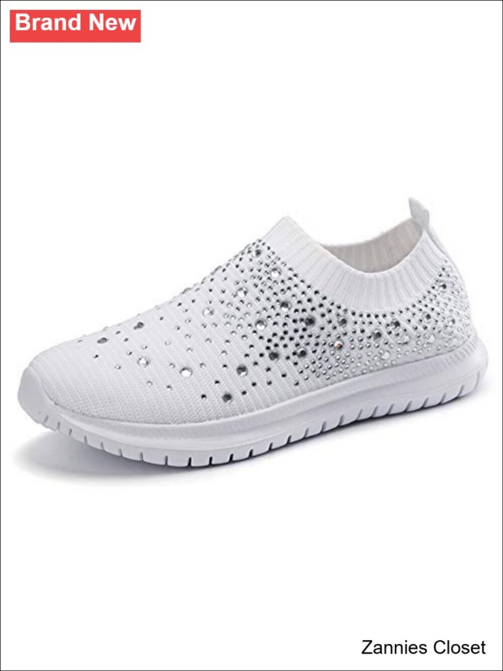 ✨ Women's Mesh Rhinestone Glitter Slip On Ballroom Jazz Latin Dance Sock